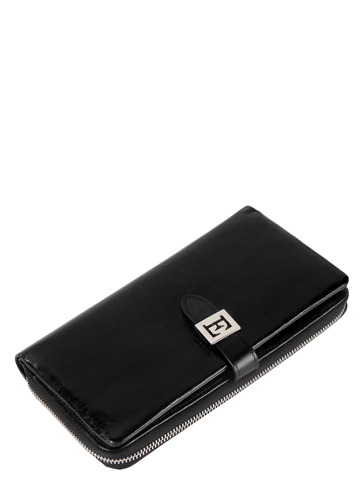 Кошелек ELEGANZZA, фактура зернистая, black