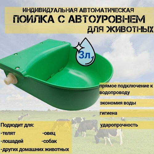 Изображение товара Автоматическая индивидуальная поилка для лошадей овец крс поплавковая