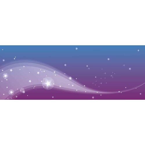 Магнитный стенд "Абстракция - волна" 80х30см фиолетовый арт. МС1675_3
