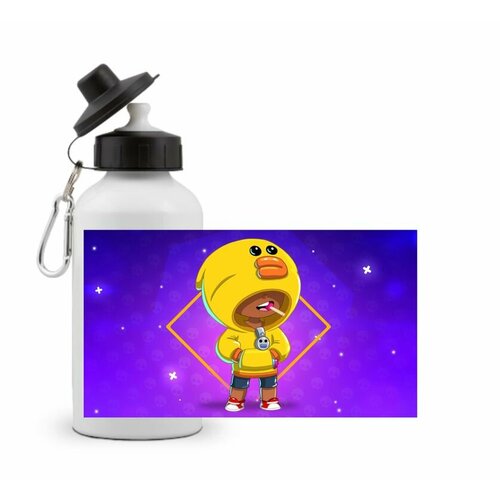 фото Спортивная бутылка бравл старс, brawl stars №33 с леоном mewni-shop