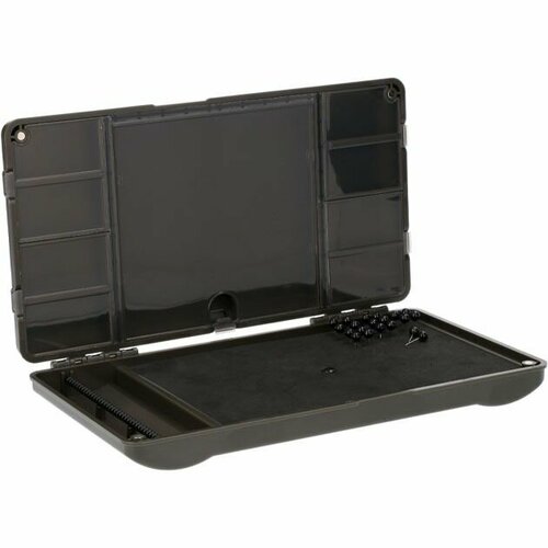 Коробка для карповых аксессуаров Mikado SYSTEM RIG BOX 2 с пенкой (24х13х3,5 см.) серая UAC-CA104