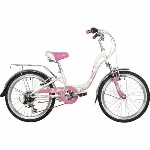 Детский велосипед Novatrack 20 Butterfly белый-розовый 20SH6V Butterfly PN22 2157500₽