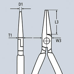 Диэлектрические круглогубцы Knipex - фото №2