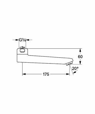 Излив для смесителя Grohe 13462000 - фото №2