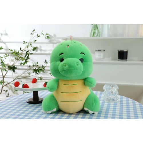Мягкая игрушка дракон 40 см зеленый (символ 2024 Нового года, плюшевый дракон) Уникальная игрушка не имеющая конкурентов