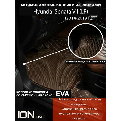 Автомобильные 3D коврики из экокожи Hyundai Sonata VII (LF) (2014-2019)