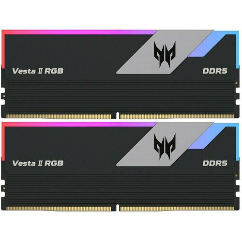 Оперативная память 32Gb DDR5 6000MHz Acer Predator Vesta II RGB Black 2x16Gb KIT BL9BWWR327 1676500₽