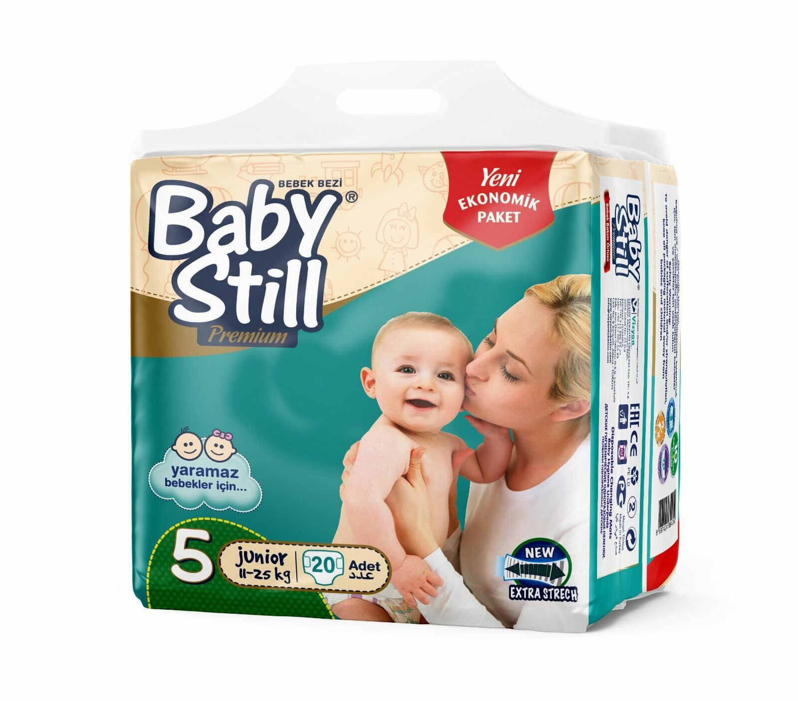 Подгузники Baby Still 5L, 11-25кг, 20шт