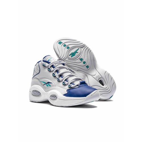 reebok question mid Кроссовки Reebok, размер 9,5, фиолетовый, серый