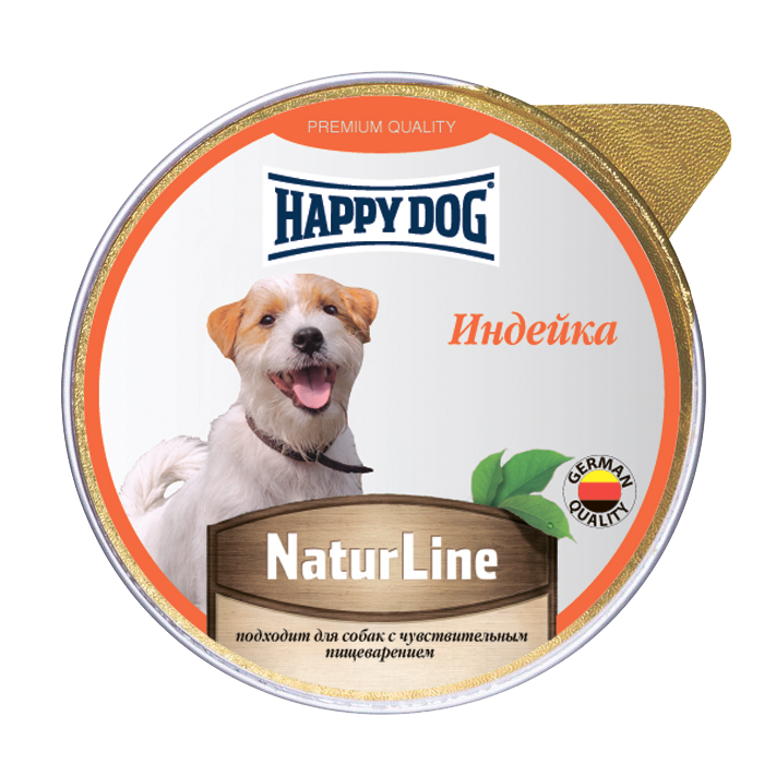 Happy Dog NaturLine консервы для собак (паштет) Индейка