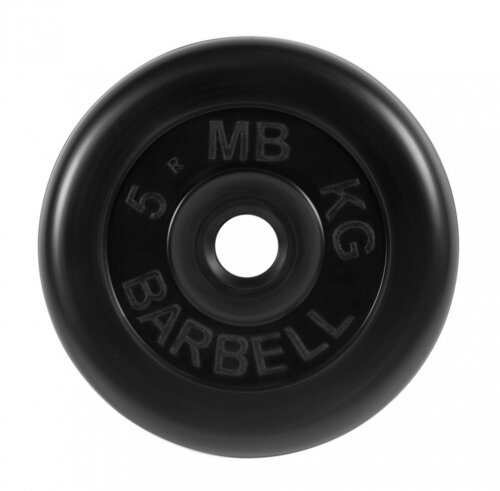 Диск MB Barbell «Стандарт», 31 мм, 5 кг (MB-PltB31-5), для штанги