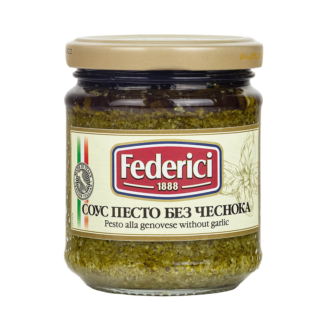 Соус песто Federici Pesto alla Genovese without garlic Дженовезе без чеснока, 190г