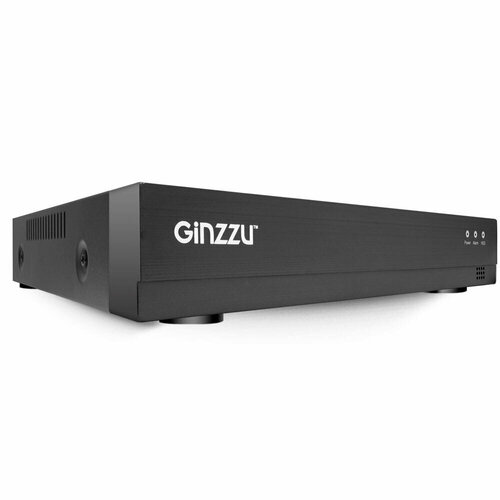 готовый комплект видеонаблюдения ginzzu hk 429n 4ch 5mp hdmi 2купол кам 5 0mp ir20м Регистратор в/наблюдения GINZZU HPA, 2USB, LAN, мет-410, 4ch POE NVR 5Mp, HDMI/VG