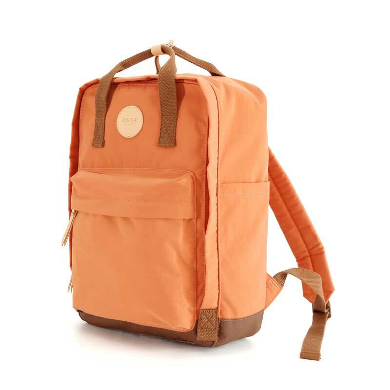 Рюкзак Himawari Okta Grande 1084M 14" Orange/Brown, оранжевый с коричневым
