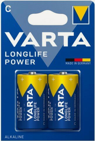 Изображение товара Батарейка Varta LONGLIFE LR14 C 04114101412 BL2 Alkaline 1.5V
