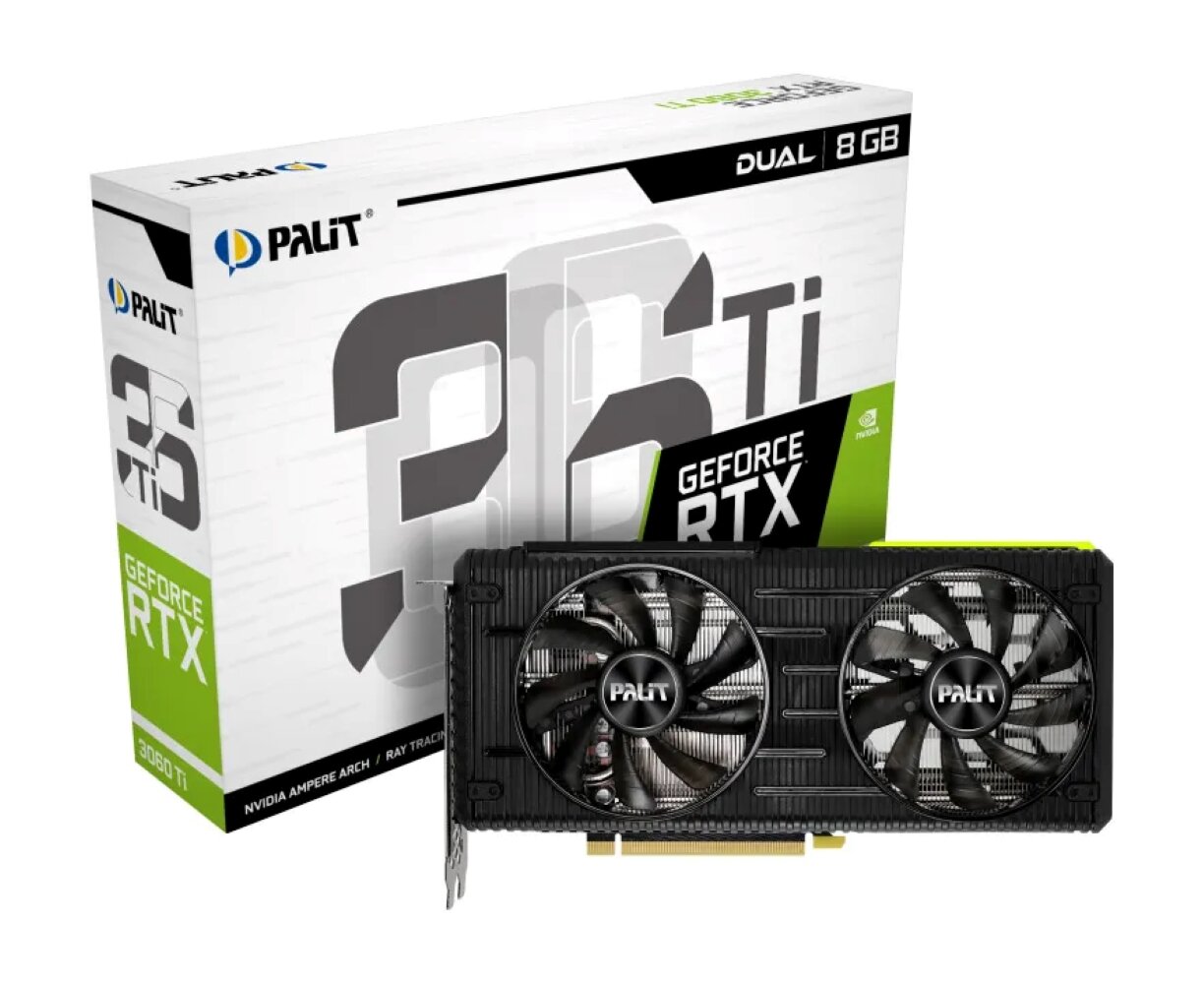 Видеокарта Palit GeForce RTX 3060 Ti 8 ГБ (NE6306T019P2-190AD)