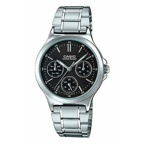 фото Наручные часы casio, черный, серебряный