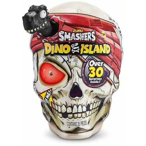 Игровой набор ZURU Smashers Dino Island 7488 сюрприз в яйце Giant Skull свет, звук игрушка zuru сюрприз в яйце smashers остров динозавров dino island нано черный 14 см