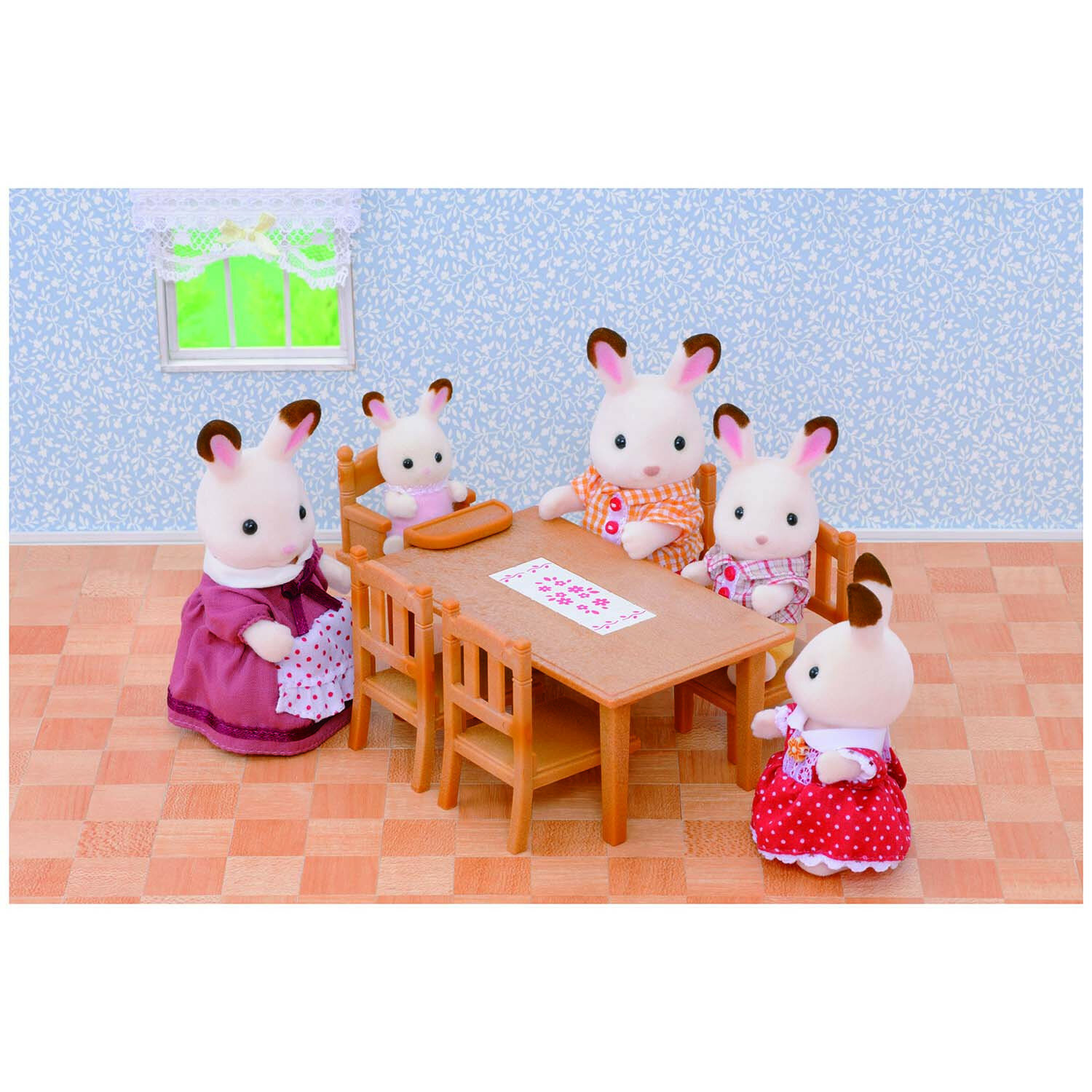 Игровой набор Sylvanian Families Обеденный стол с 5-ю стульями - фото №12