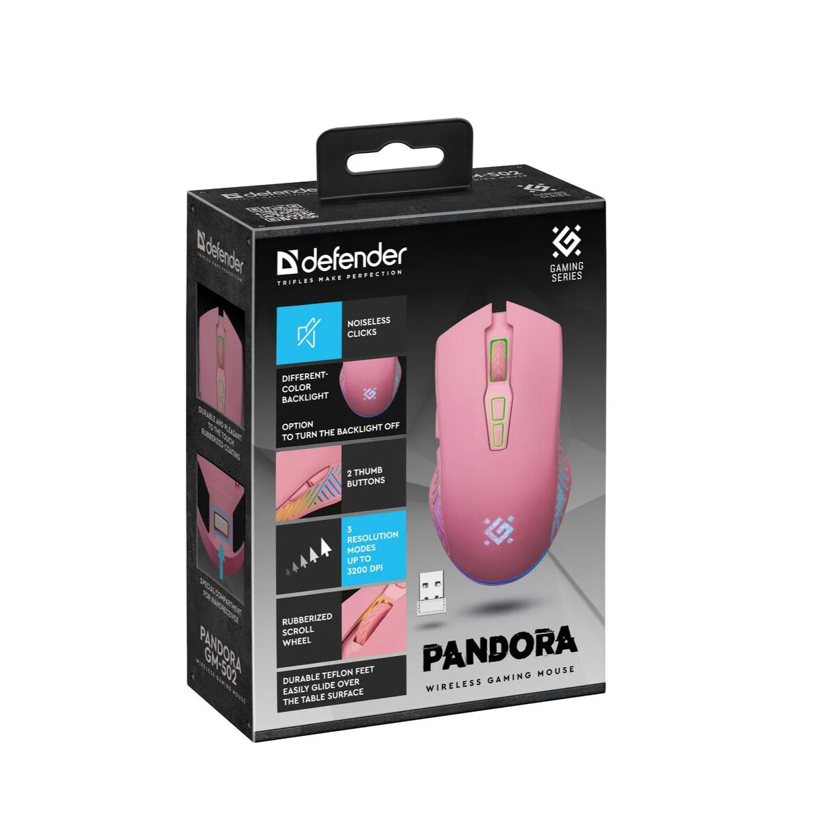 Мышь Defender Pandora GM-502 52501 Pink