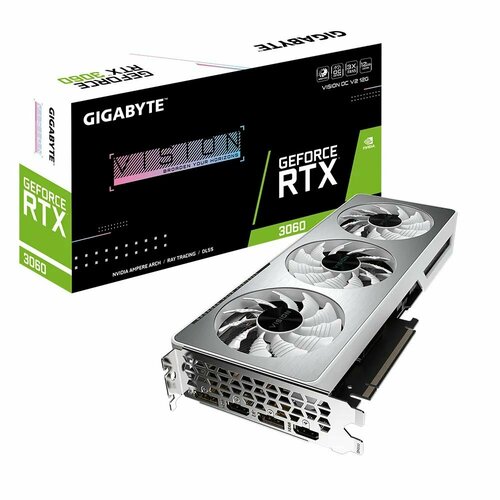 Видеокарта Gigabyte RTX3060 VISION OC V2 12GB GDDR6 192-bit 2xHDMI 2xDP 3FAN RTL 4752000₽
