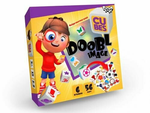 Настольная Игра Doobl Image Cubes (56 карт, 6 кубиков) (в коробке) (от 5 лет) DBI-04-01/328088, (ДАН