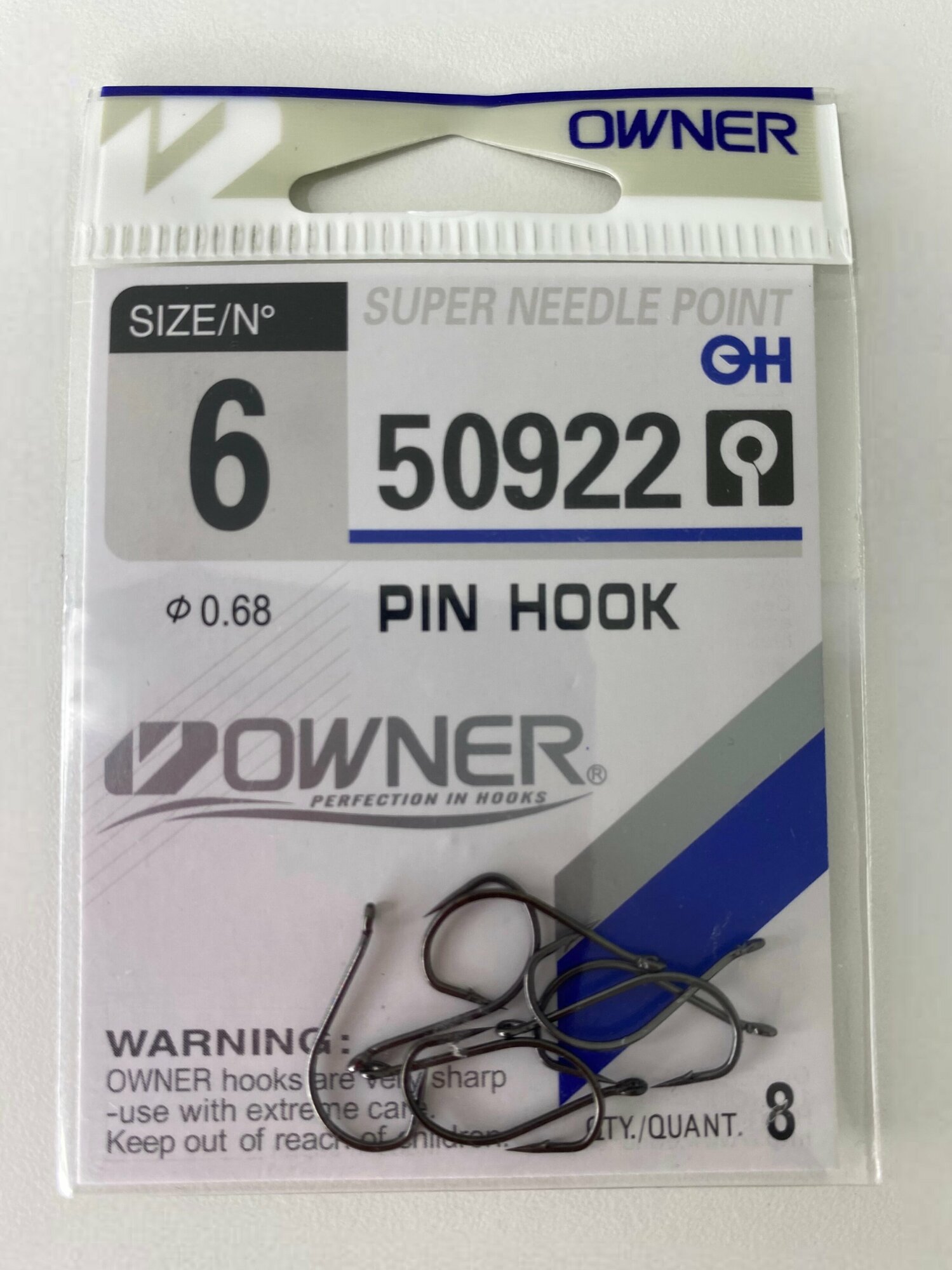 Крючок OWNER 50922 PIN HOOK №6