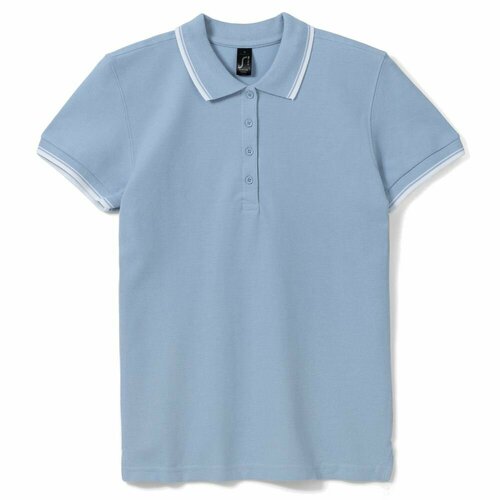 Поло Sol's, размер L, голубой рубашка мужская в полоску reno голубая размер l