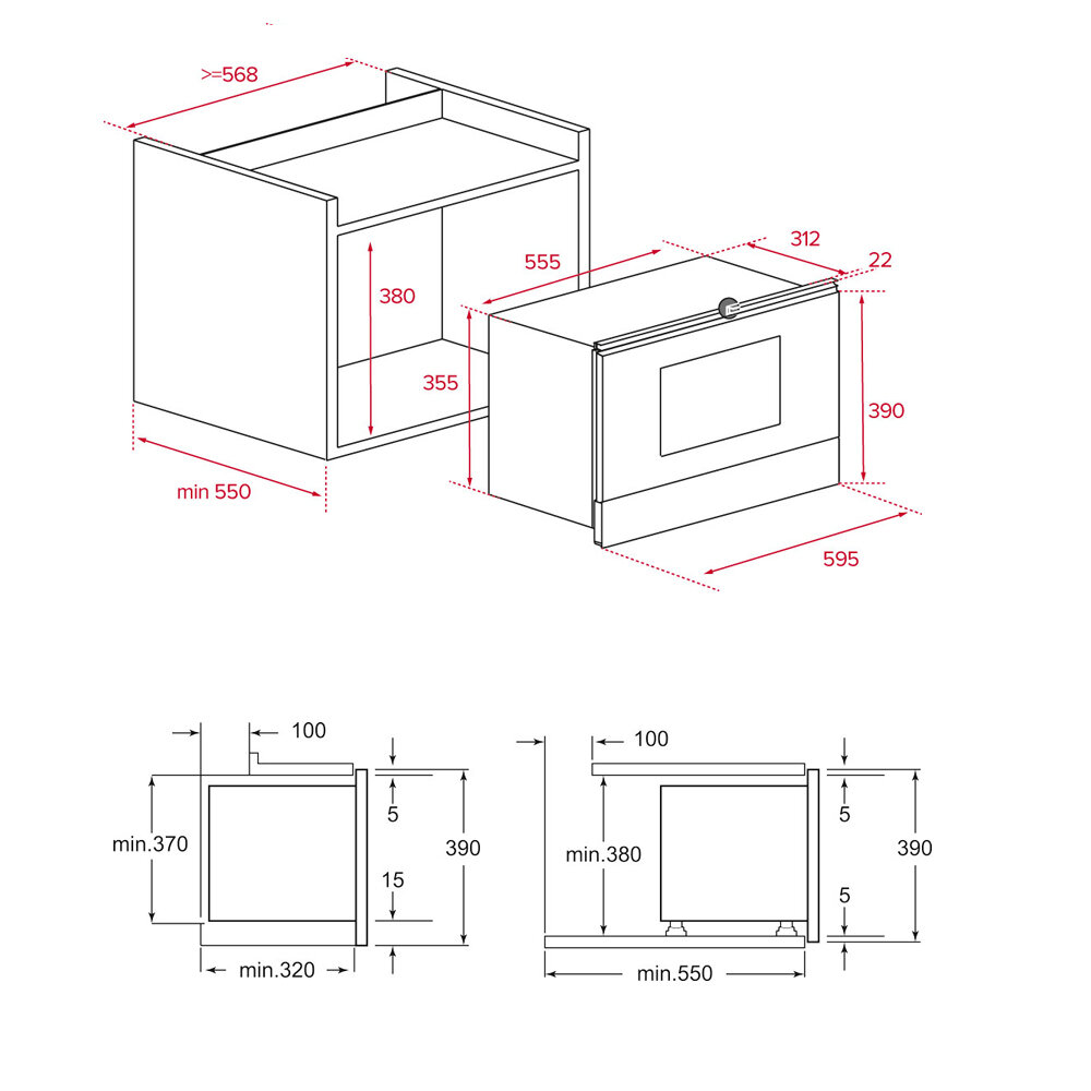 Микроволновая печь встраиваемая TEKA ML 822 BIS L (40584300), черный - фото №19