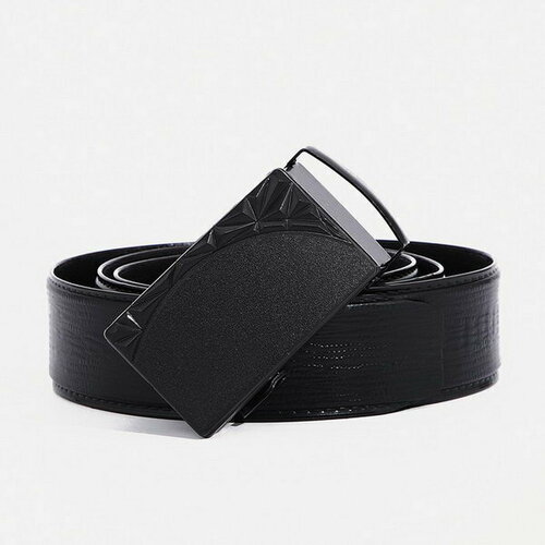 фото Ремень сима-ленд, размер 120, черный сима-лэнд