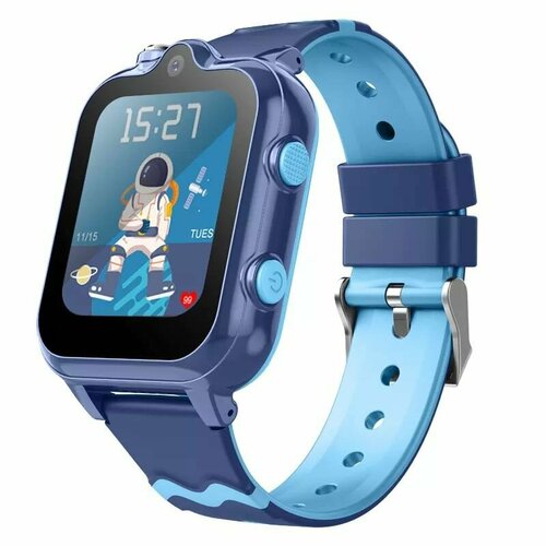 Умные часы для детей Wonlex Smart Baby Watch KT18 PRO 4G с функцией телефона GPS камерой кнопкой SOS видеозвонком и вибровызовом Голубой 8480₽