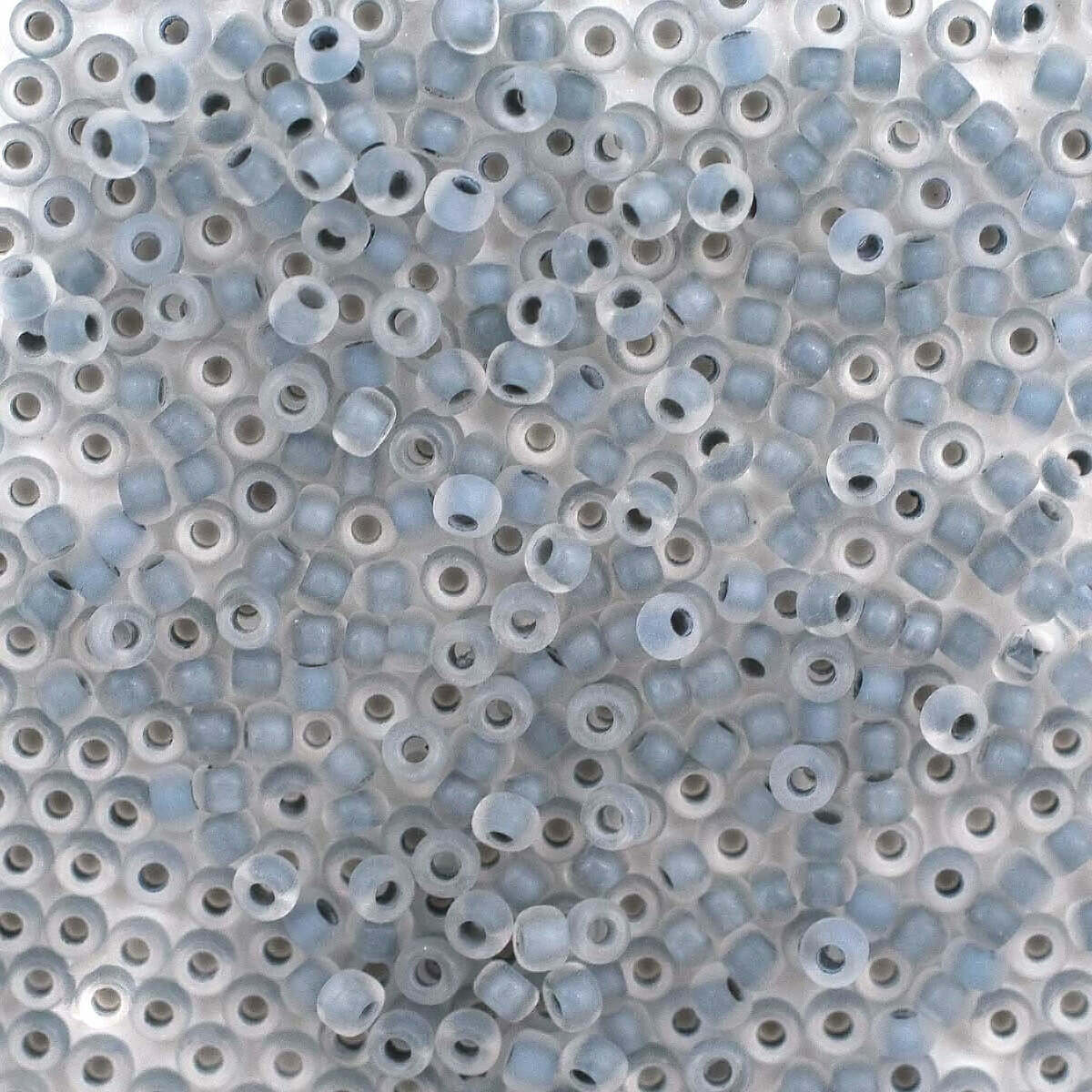 (38342) 331-39001-10/0 Бисер прозрачный матовый с цветным центром 10/0, круглое отверстие, 20г (упак), Preciosa, 5 упак