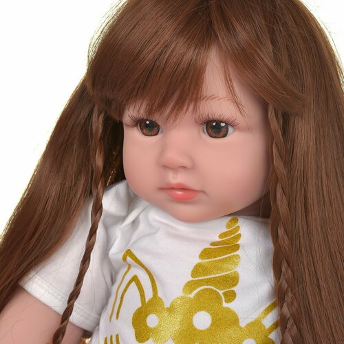 фото Кукла junfa в белой кофте и яркой юбке 60 см wj-36069 junfa toys