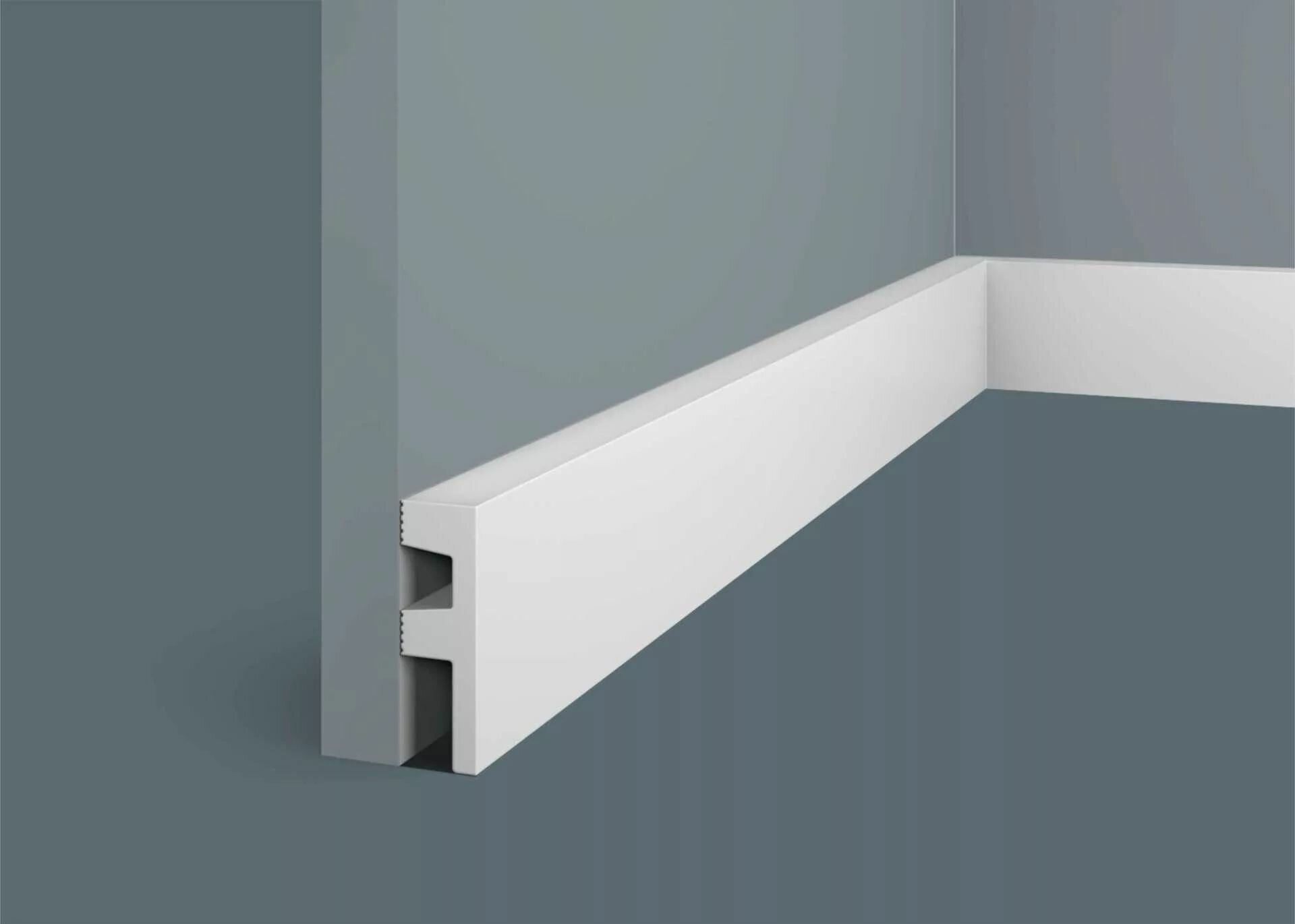 фото Плинтус из дюрополимера Cosca PX 051 (60*19*2000мм)