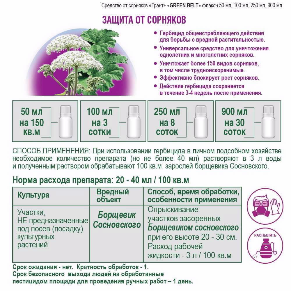 Средство от сорняков GREEN BELT "Грант", сплошного действия, 100мл — фото 1