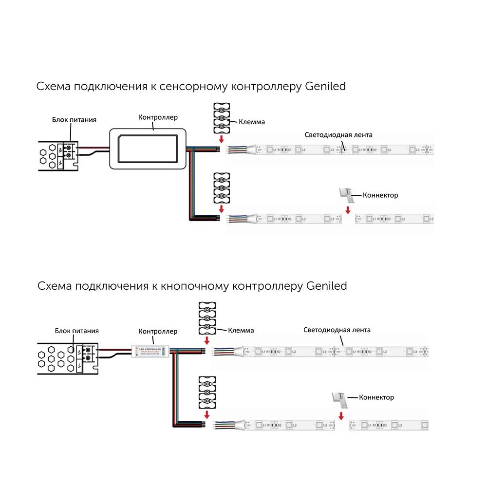 Светодиодная лента Geniled 7 Вт/м 5050/30-IP33 10 мм мультиколор 2 м - фотография № 7