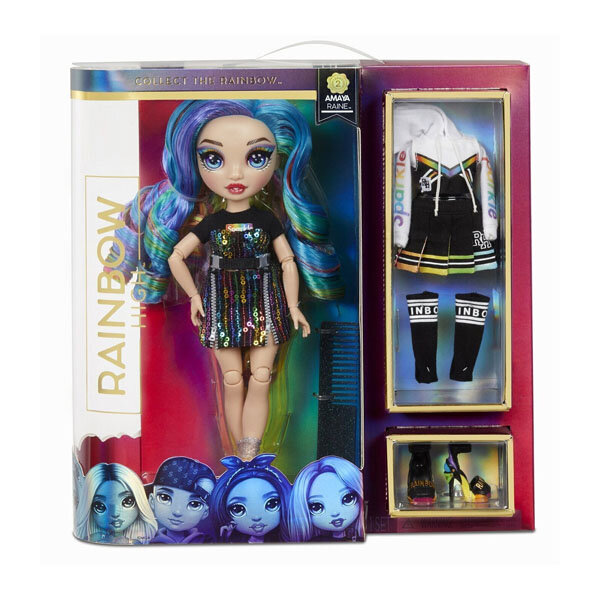 Кукла Rainbow High Fashion Амайа Рейн, 28 см, 572138 черный