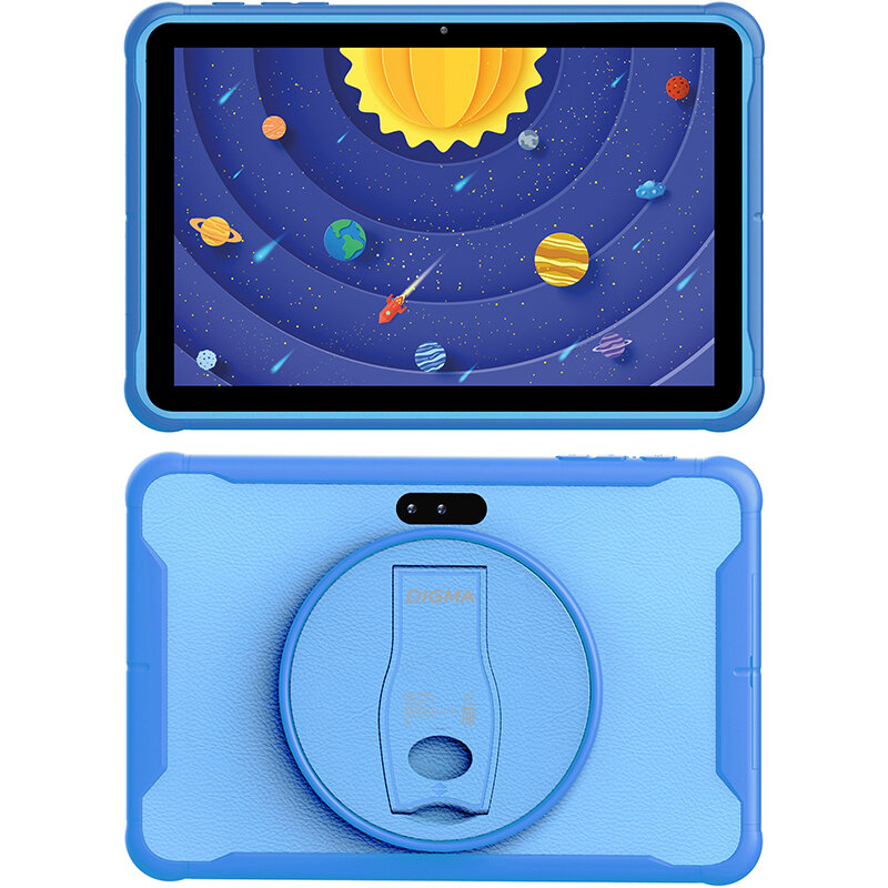 Планшет Digma Kids 1247C Blue (Unisoc T310 2.0Ghz/4096Mb/64Gb/4G/GPS/Wi-Fi/Bluetooth/Cam/10.1/1280x800/Android)