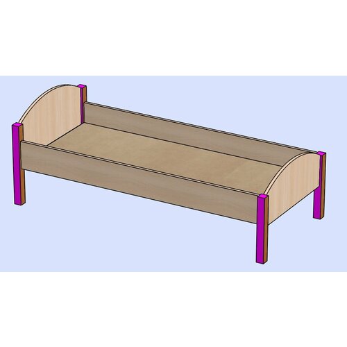 Кровать комбинированная массив
