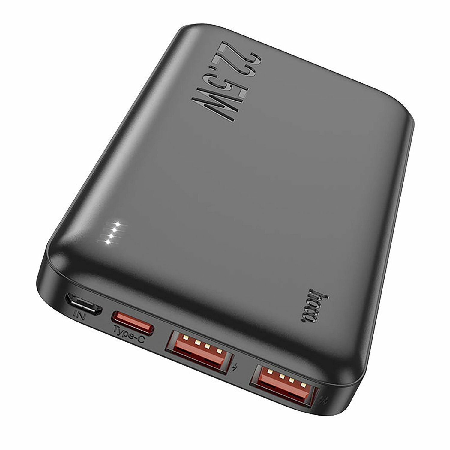 Внешний аккумулятор, зарядное устройство 10000mAh (2 выхода USB, Type-C и Micro) / Power bank Hoco J101 (22,5W)