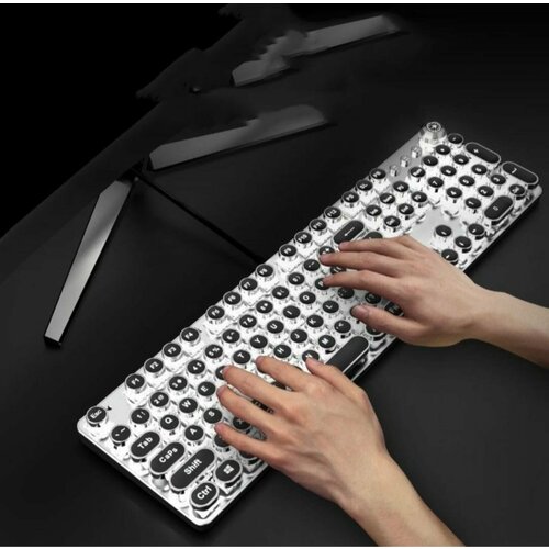 Игровая клавиатура ТК 100 проводная в стиле ретро Английская клавиатура 349000₽