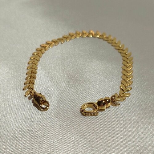 Браслет металл 2 шт размер 195 см золотой 1200₽