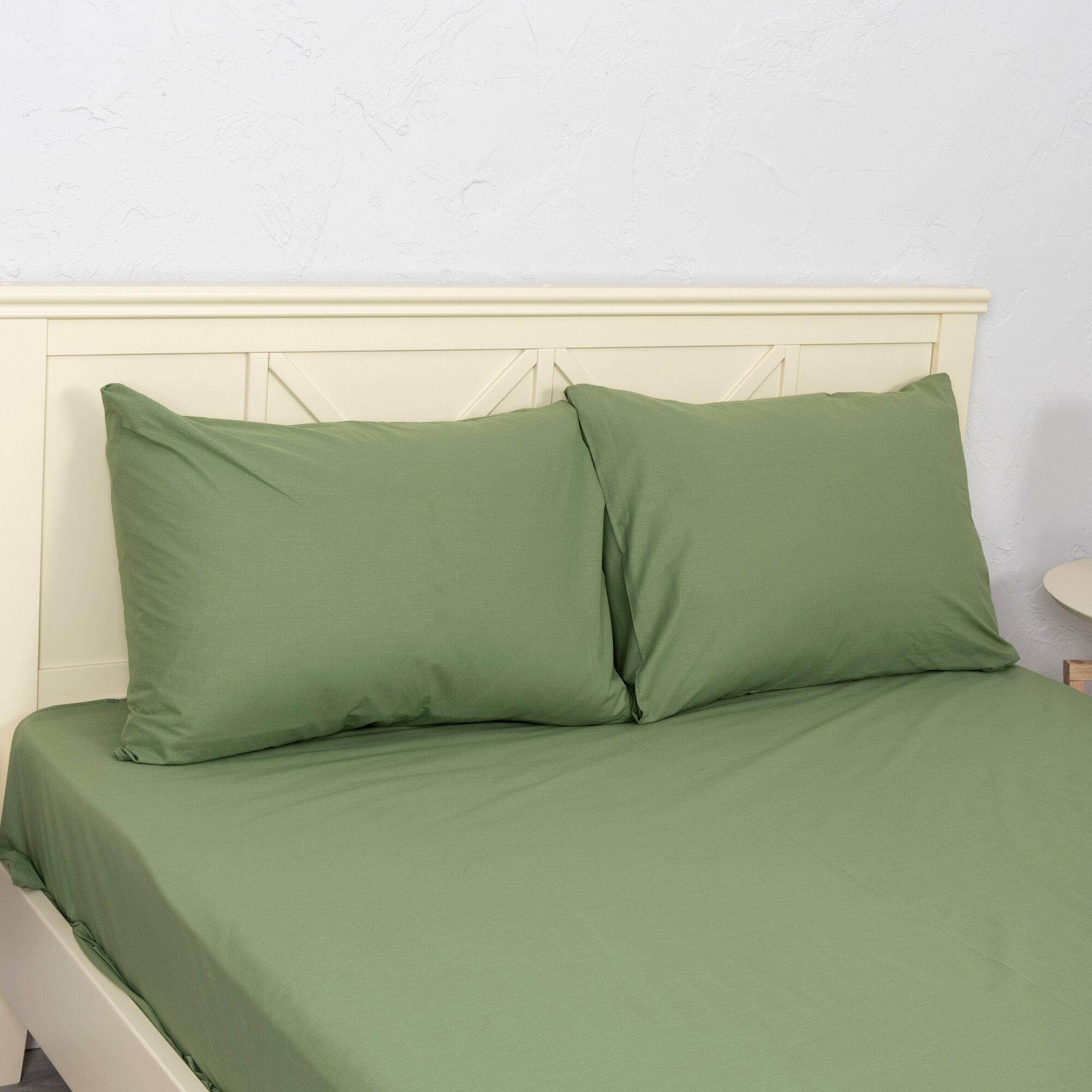 фото Комплект наволочек Вселенная текстиля, 2 шт, Поплин, Хлопок, цвет Эвкалипт, 70х70 см