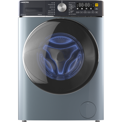 Стиральная машина Hiberg i-DDQ8-10614 Sd Steam Inverter с сушкой темно-серый 8638900₽