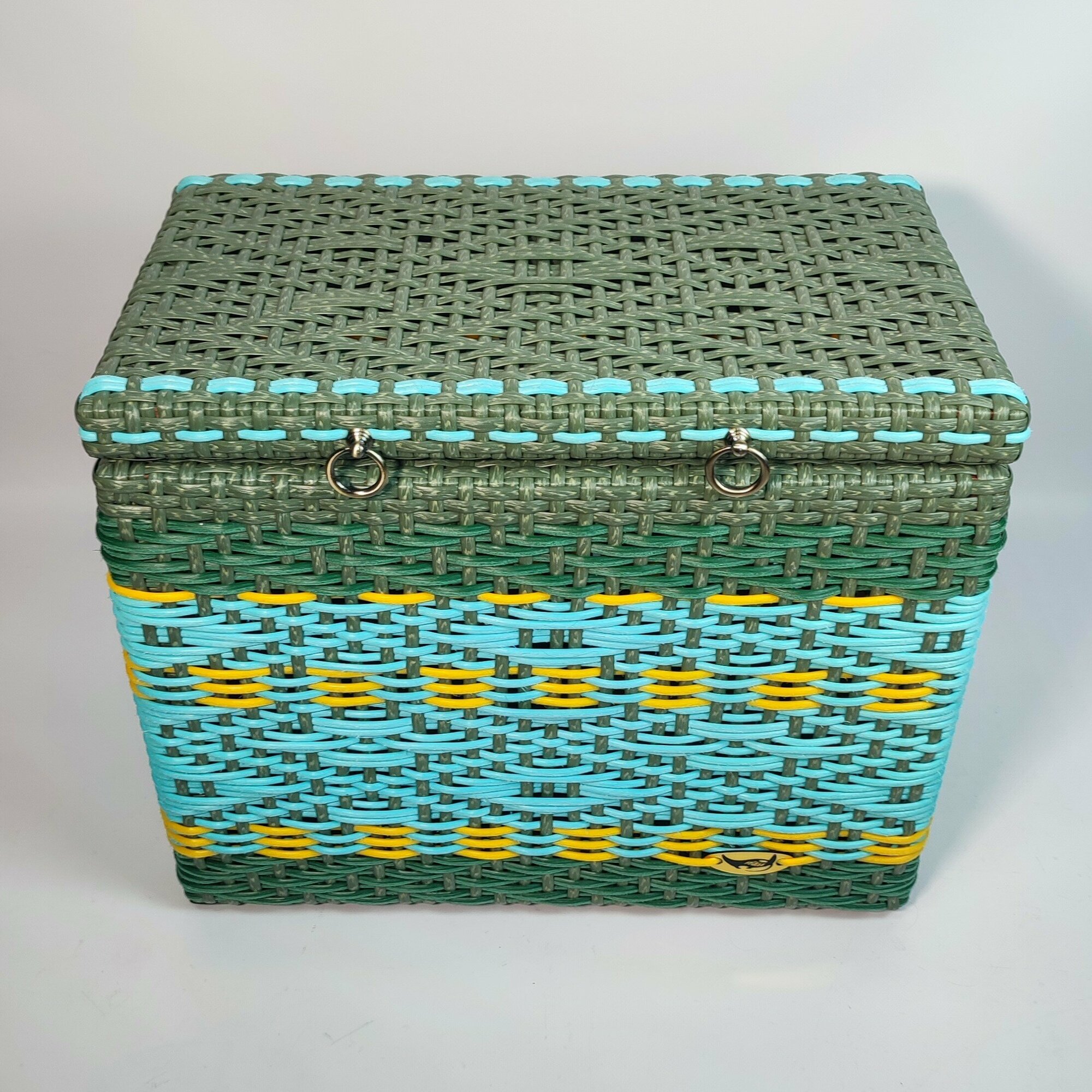 Сундук ящик для хранения вещей из искусственного ротанга - фотография № 1