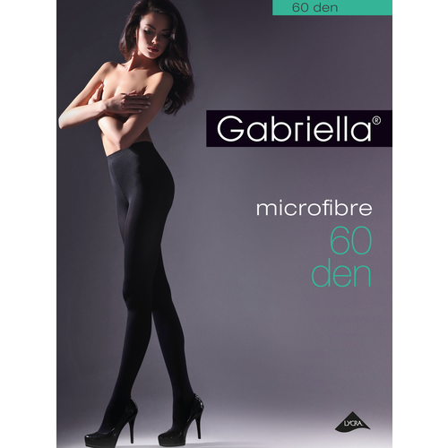 Колготки Gabriella Microfibre, 60 den, размер 4, черный колготки gabriella microfibre 100 den размер 4 черный