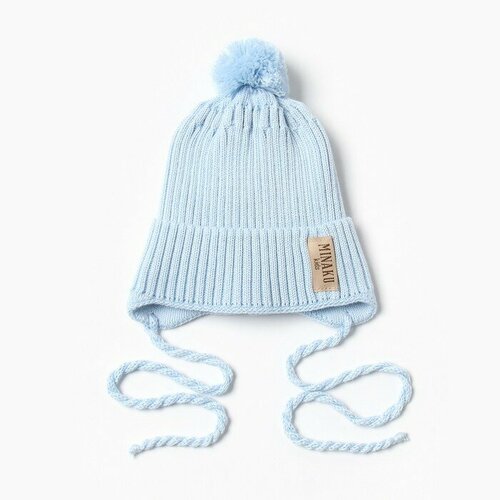 фото Шапка minaku, размер 44-46, голубой