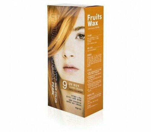 Гель для волос (Краска на фруктовой основе) Fruits Wax Pearl Hair Color #09 60мл*60гр, WELCOS, 8809061887375