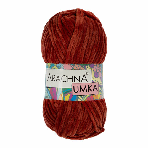 фото Пряжа arachna "umka" 100% полиэстер 100 г 120 м №27 терракотовый