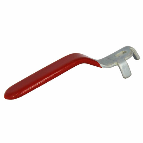фото Ручка длинная для крана masterprof 1/2"-3/4" прорезиненная красная